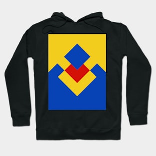 Derby County Yellow, Blue, Red 1990 Sleeve Hoodie